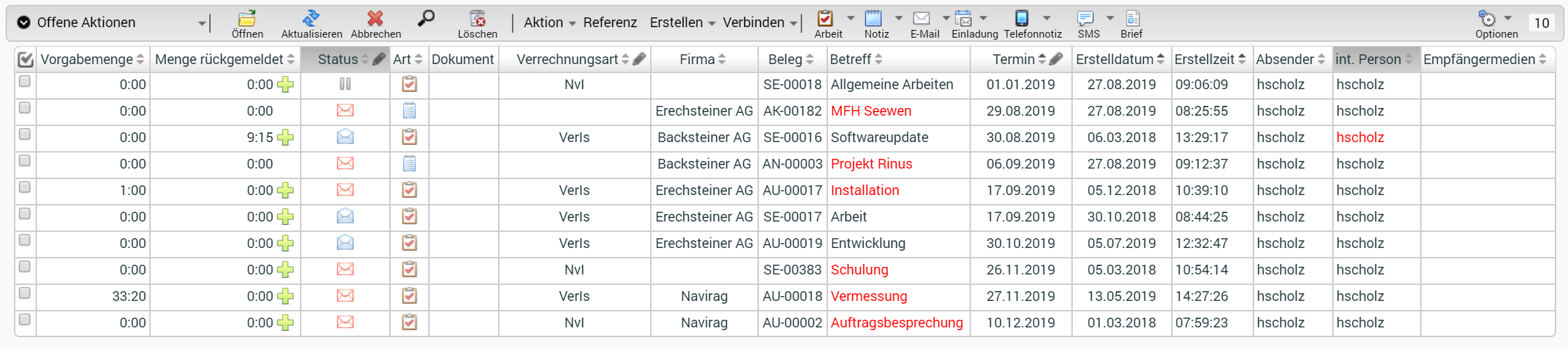 ERP Workflow Postfach