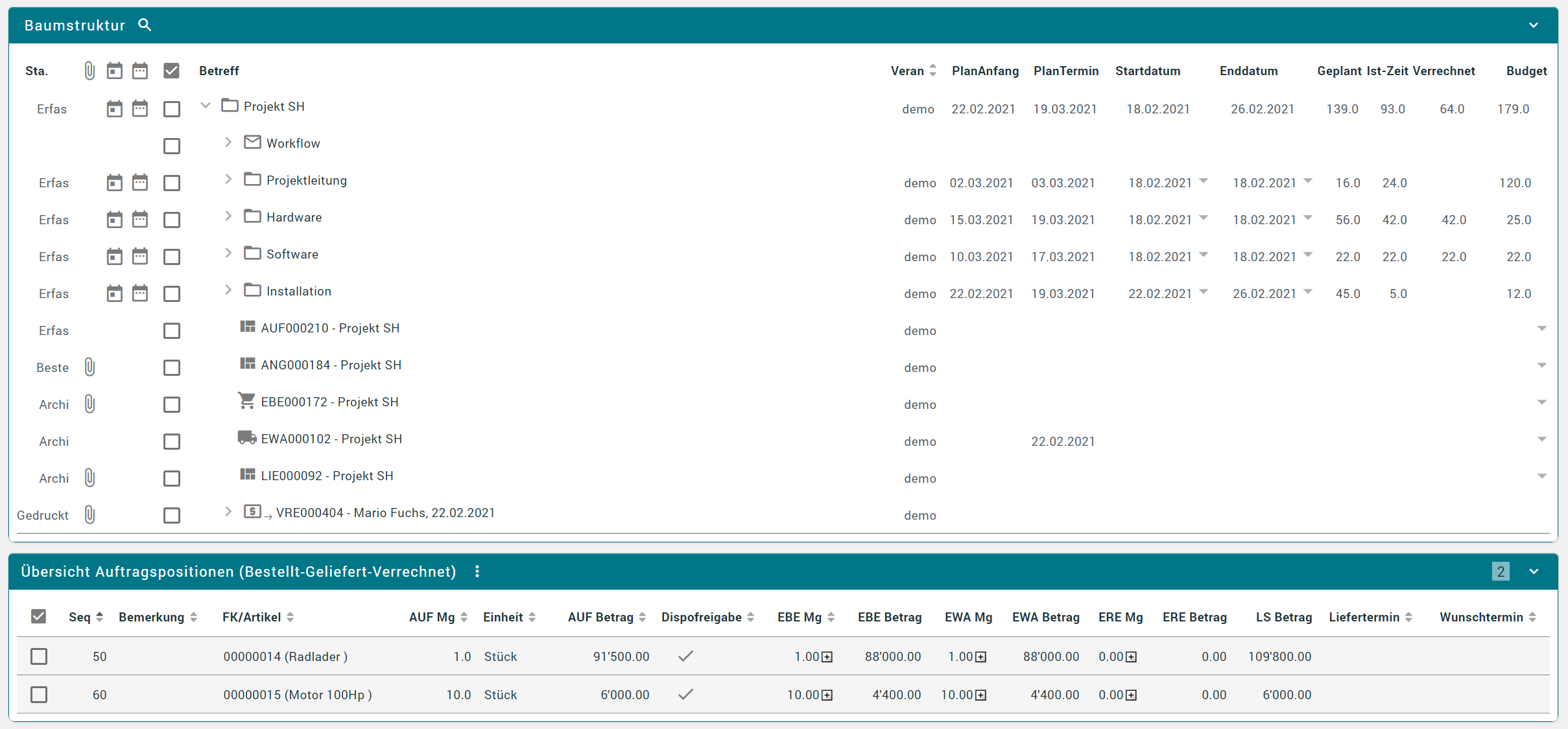 Projektzeiterfassung